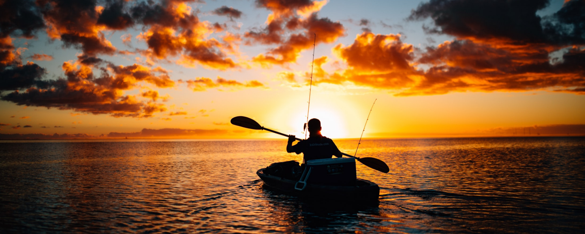 Fishing Kayak Sunset Sunrise