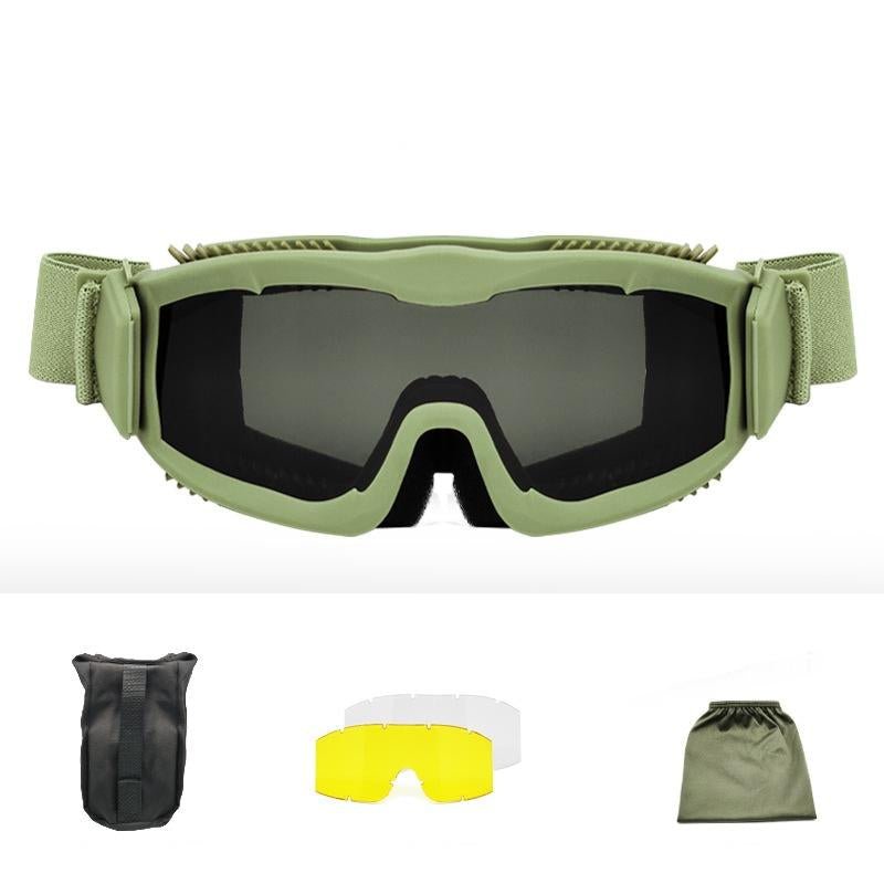3mm Dual Lens Adjustable Safety Goggles for Paintball & Sports - Tatooine Nomad