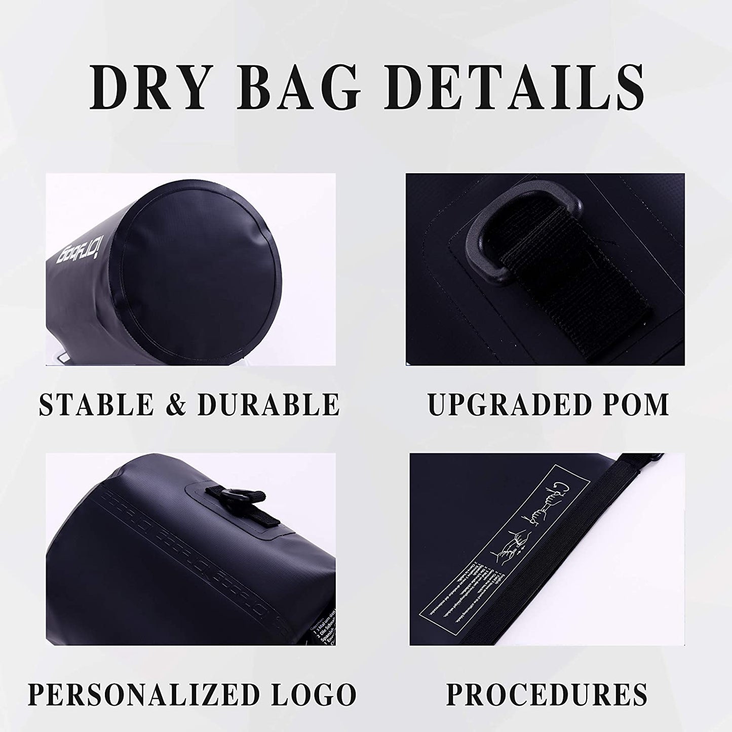 Dry Bags for Kayaking Waterproof 2L/5L/10L/15L/20L, Small Dry Bag Waterproof Floating, Dry Sack Waterproof Bag for Paddleboarding Travel