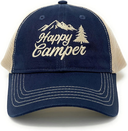 Happy Camper Hat, Camping Hat, Camping Trucker Hat, Camper Gifts, Baseball Hat - Tatooine Nomad