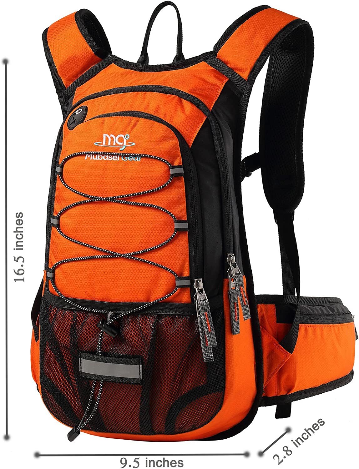 2L Insulated Hydration Backpack with Leak - Proof Bladder - Orange - Tatooine Nomad