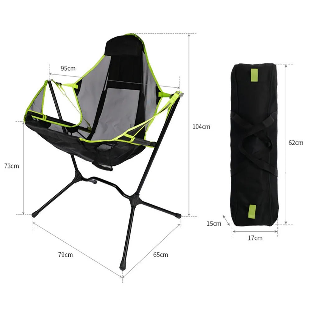 portable outdoor camping and fishing chair with hammock - Tatooine Nomad