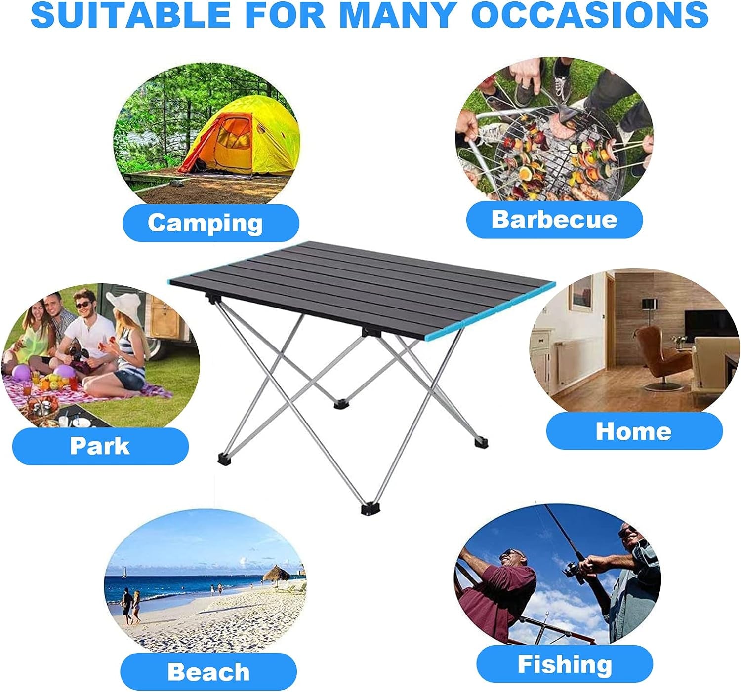  - Portable Camping Table.Outdoor Folding Table.Ultralight Aluminum Camping Table.Beach Table.Suitable for Camping, Picnic, Barbecue, Beach, Fishing, Hiking, Holiday Party, (Small) - Tatooine Nomad