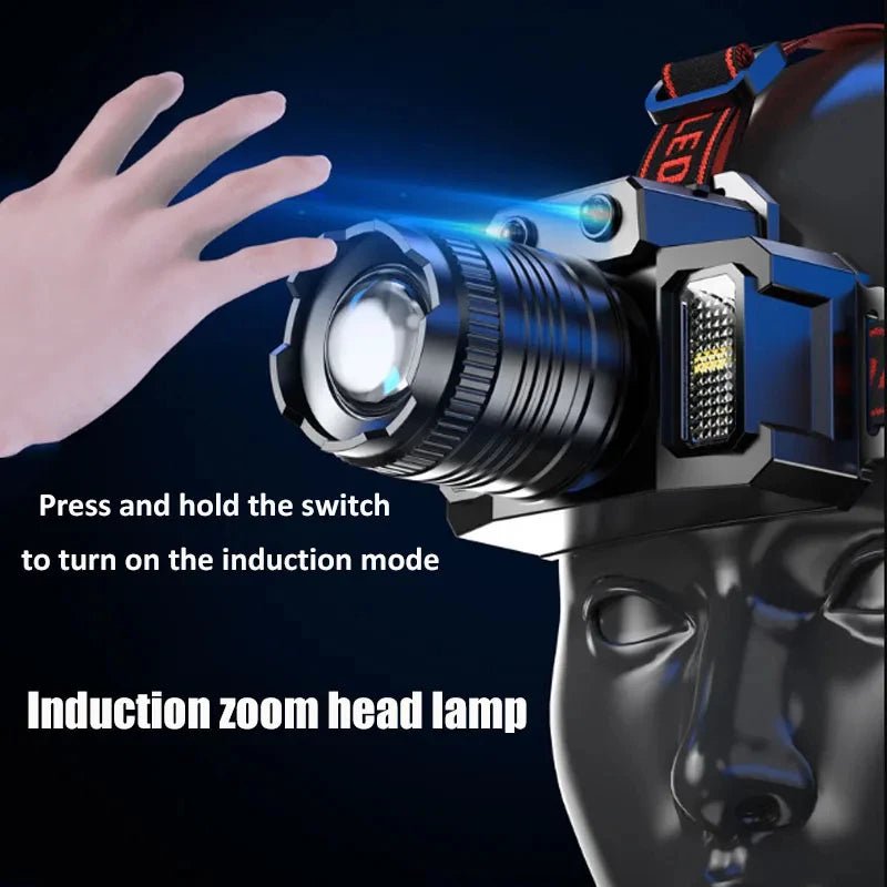 T51 LED Sensor Headlamp with Intelligent Induction & USB Recharge - Tatooine Nomad