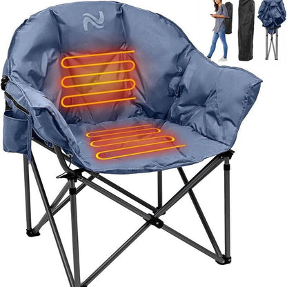 MOPHOTO Portable Heated Camping Chair - 3 Heat Levels, 500 lbs Capacity - Tatooine Nomad