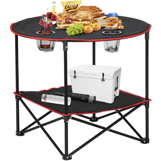 portable folding picnic table with cup holders and carry bag - Tatooine Nomad