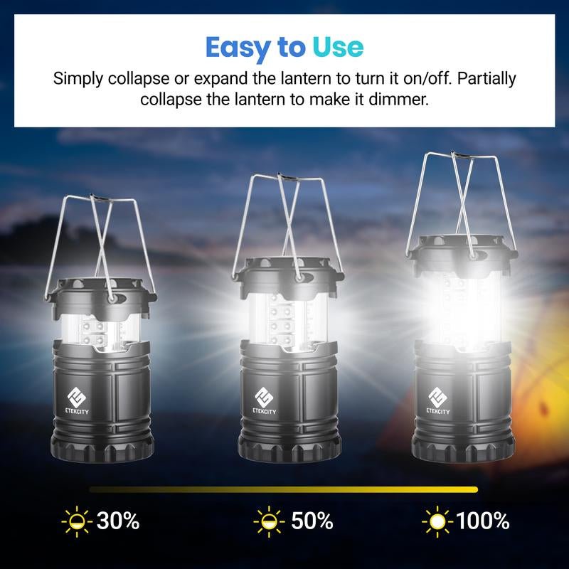 Etekcity 4 - Pack LED Camping Lanterns - Battery Powered Lights - Tatooine Nomad