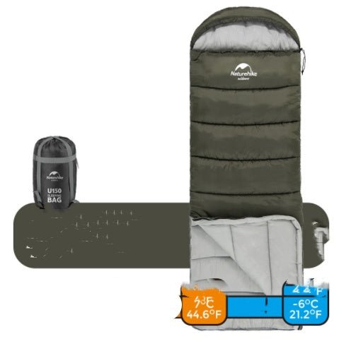 Naturehike U - Series Envelope Sleeping Bag With Hood 0 - Tatooine Nomad