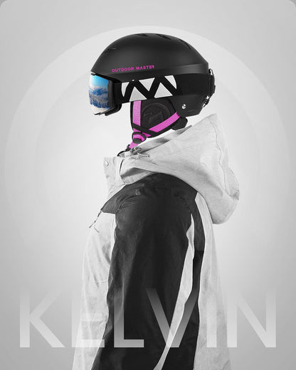 Kelvin Unisex Ski Helmet - Adjustable Snowboard Safety Gear - Tatooine Nomad