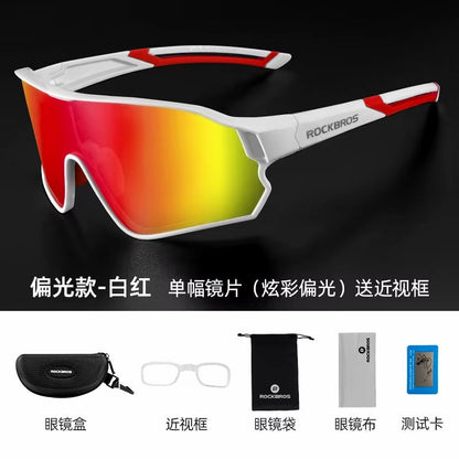 rockbros polarized cycling glasses for road and mountain biking - Tatooine Nomad