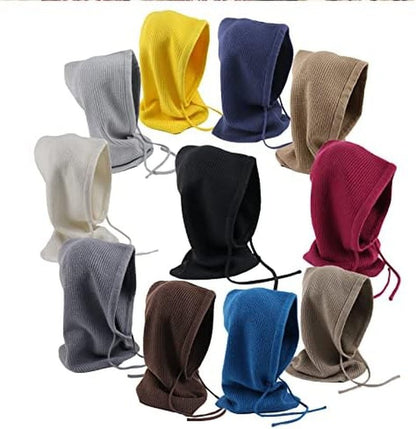 women's wool blend hooded scarf hat with neck gaiter - Tatooine Nomad