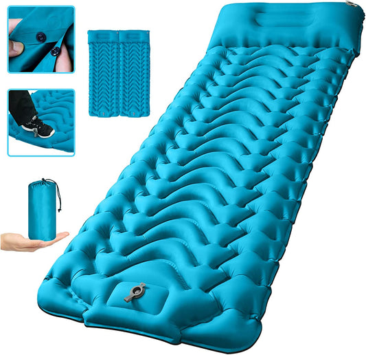 SUPIPRO Inflatable Camping Sleeping Pad with Built - in Pillow - Tatooine Nomad