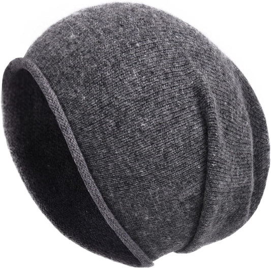 cashmere wool blend slouchy beanie hat for women - Tatooine Nomad