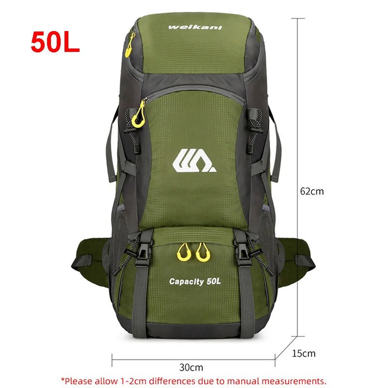 50L Waterproof Hiking Backpack for Men and Women - Tatooine Nomad