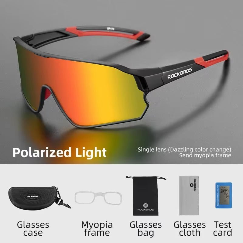 rockbros polarized cycling glasses for road and mountain biking - Tatooine Nomad