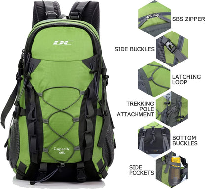 lightweight waterproof hiking backpack for travel and camping - Tatooine Nomad