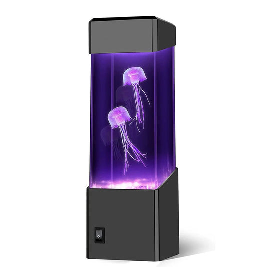 Led Jellyfish Tank Night Light Color Changing Table Lamp Aquarium Electric Mood Lava Lamp for Kids Children Gift Home Room Decor - Tatooine Nomad