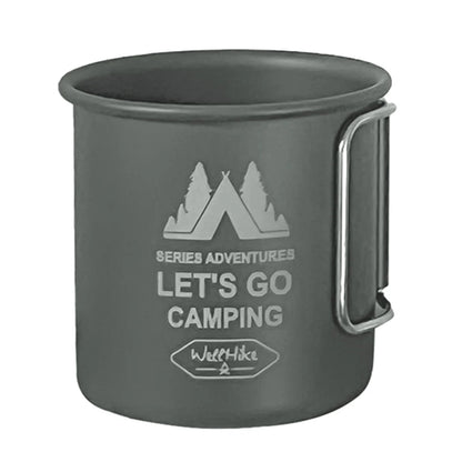 300ML Ultra - Light Aluminium Alloy Camping Mug with Foldable Handle - Tatooine Nomad