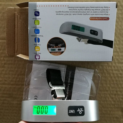 ABS Metal Electronic Digital Scale Portable LCD Weighting Balance Hanging Luggage Scale 0 - Tatooine Nomad