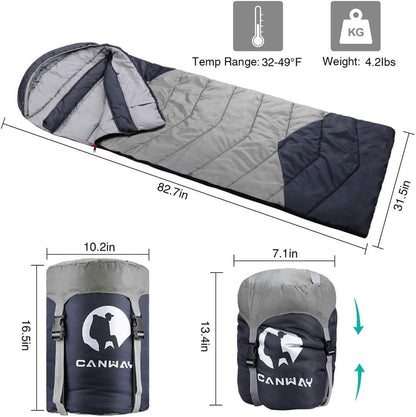 lightweight waterproof double sleeping bag for 2 with pillows - Tatooine Nomad