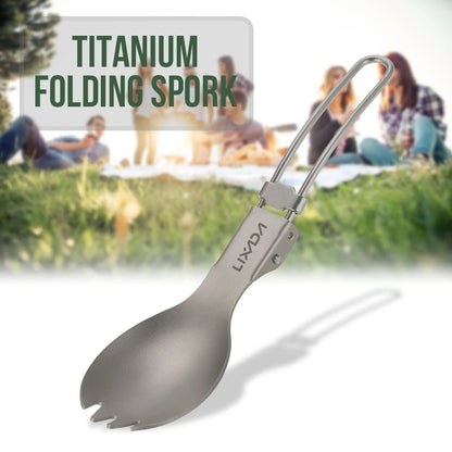 Lixada Lightweight Folding Titanium Spork for Camping & Hiking - Tatooine Nomad