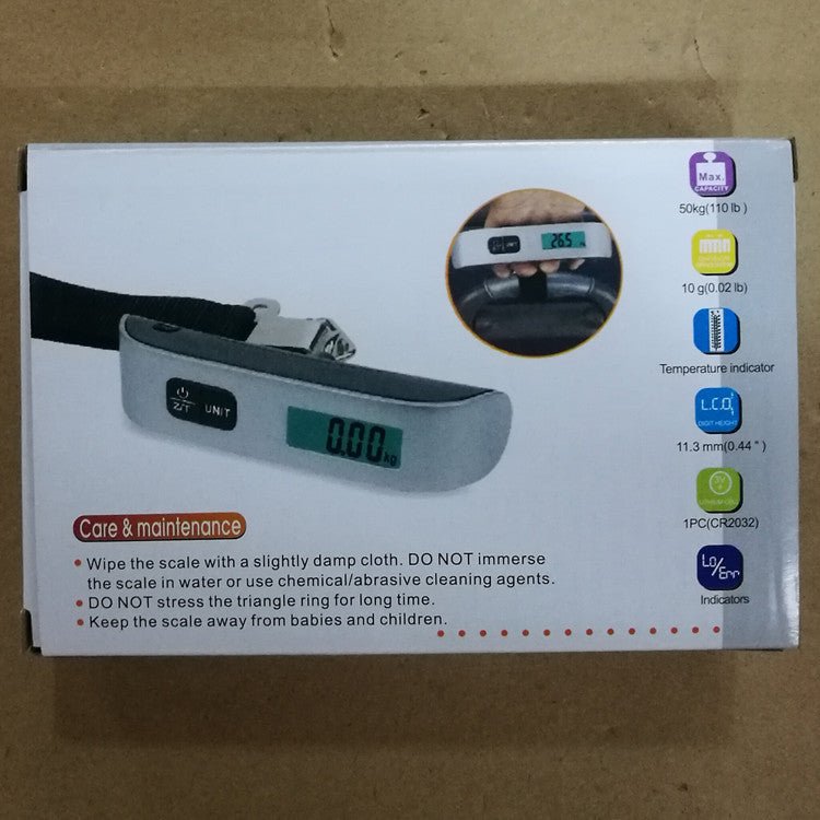 ABS Metal Electronic Digital Scale Portable LCD Weighting Balance Hanging Luggage Scale 0 - Tatooine Nomad