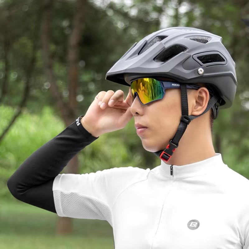 rockbros polarized cycling glasses for road and mountain biking - Tatooine Nomad