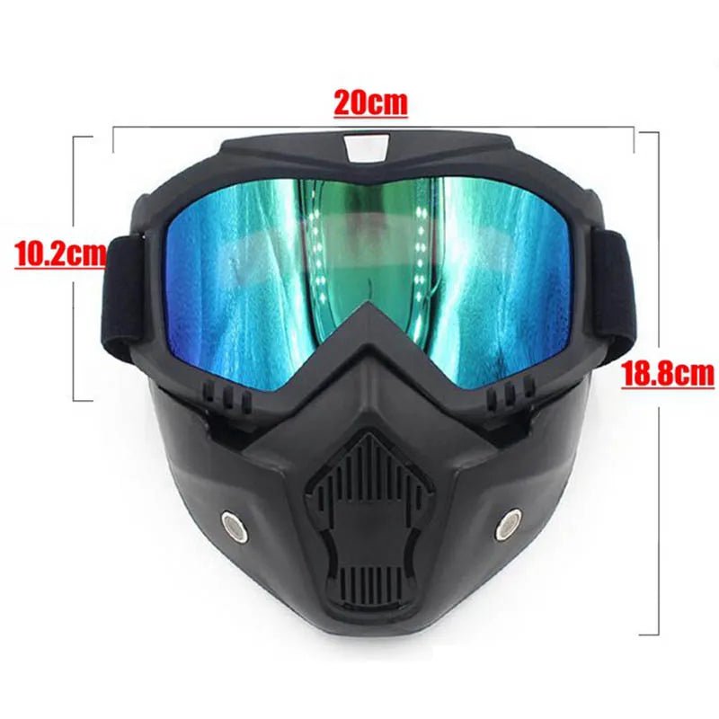 Full Face Bicycle & Paintball Safety Mask with Anti - Fog Lens - Tatooine Nomad