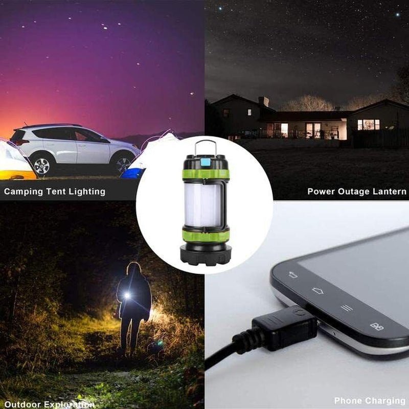 Camping Lantern Rechargeable , Camping Flashlight 4000 Capacity Power Bank,6 ... - Tatooine Nomad