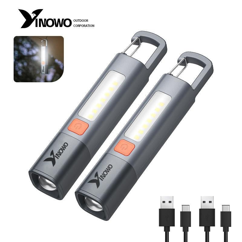 Yinowo 2024 Strong Light Portable Flashlight with COB Side Light - Tatooine Nomad