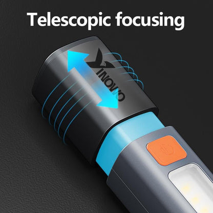 Yinowo 2024 Strong Light Portable Flashlight with COB Side Light - Tatooine Nomad