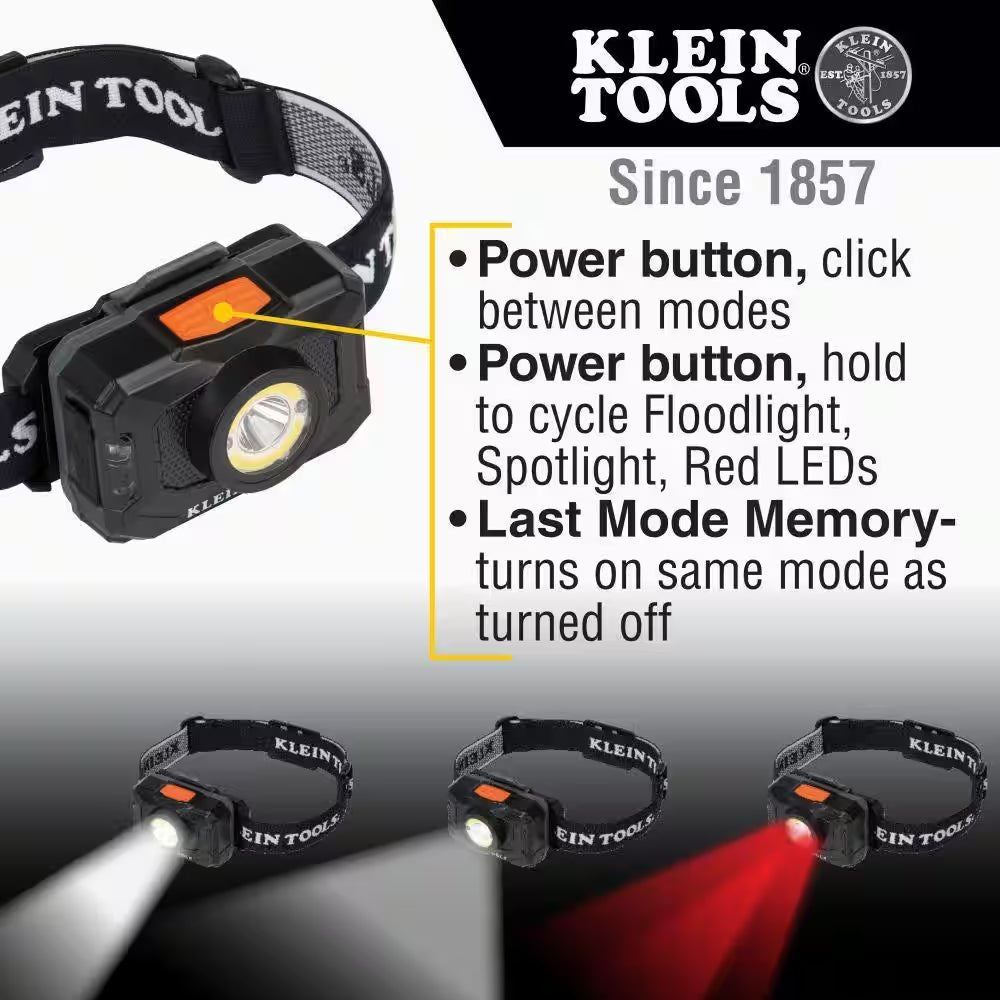 2 - Color Rechargeable LED Headlamp - 800 Lumens, 8 Modes - Tatooine Nomad