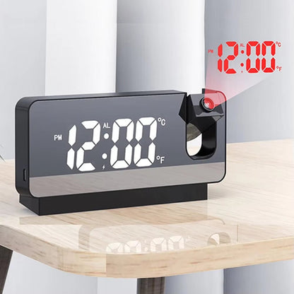 LED Digital Alarm Clock Table Alarm Clock Watch USB Electronic Snooze Desktop Clock Temperature Display Projection Lamp Function - Tatooine Nomad