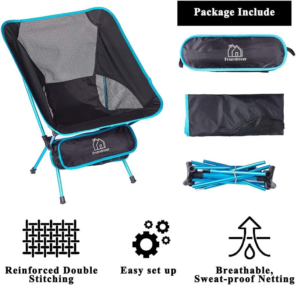 2 Pack Ultralight Portable Folding Camping Chairs - Tatooine Nomad