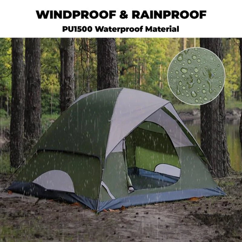 2/4 Person Tents for Camping - Waterproof Lightweight Outdoor Camping Tent Easy Set Up - Tatooine Nomad