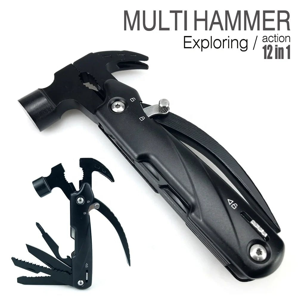 Hardware tools portable hard and durable tools multi-function hammer knife with screwdriver pliers bottle opener - Tatooine Nomad