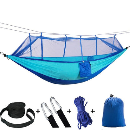 Upgraded Portable Parachute Mosquito Net Camping Hammock for Backpacking Travel Hiking - Tatooine Nomad