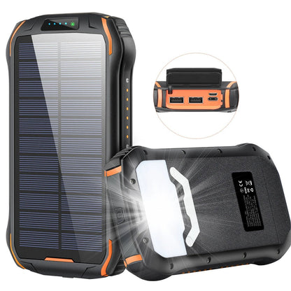 Portable large capacity usb c solar panel waterproof 26800mAh solar charger power bank - Tatooine Nomad