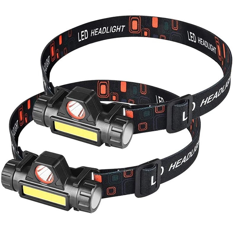 Waterproof Mini LED Headlamp USB Rechargeable COB Headlights Light weight Camping Broad Head Flash light with magnet magnetic - Tatooine Nomad