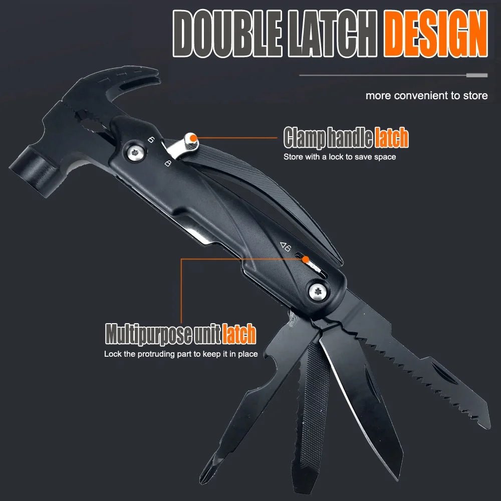 Hardware tools portable hard and durable tools multi-function hammer knife with screwdriver pliers bottle opener - Tatooine Nomad