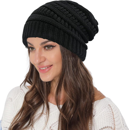 Satin Lined Slouchy Winter Beanie for Men & Women - Tatooine Nomad