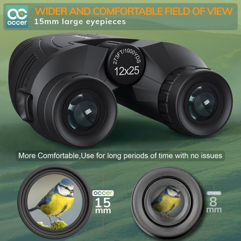 Occer 12X25 Compact Binoculars - High - Powered Bird Watching & Travel - Tatooine Nomad