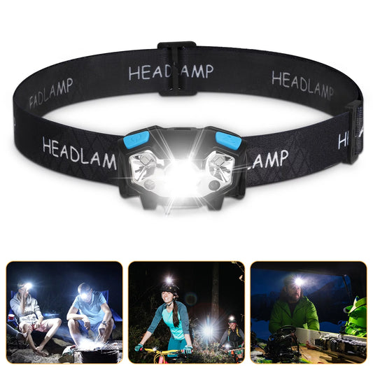 LED 5000 Lumens Headlamp, Rechargeable Headlamp Waterproof LED Head Lamp Head Light for Camping Fishing, Car Repair, Outdoor