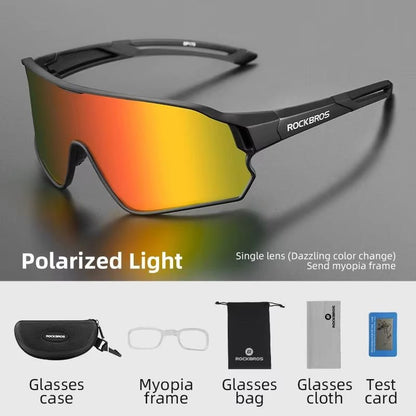 rockbros polarized cycling glasses for road and mountain biking - Tatooine Nomad