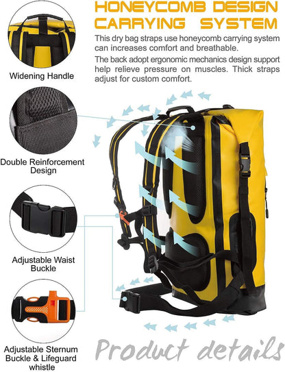 waterproof backpack dry bag 20L/30L/40L for outdoor adventures - Tatooine Nomad