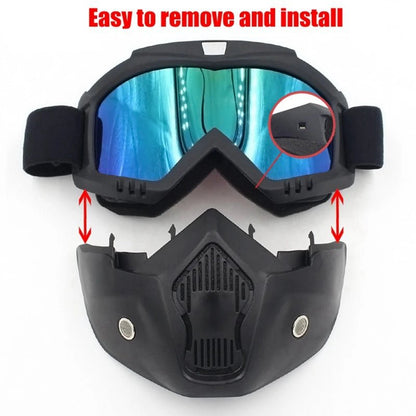 Full Face Bicycle & Paintball Safety Mask with Anti - Fog Lens - Tatooine Nomad