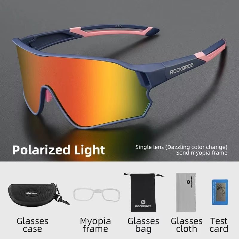 rockbros polarized cycling glasses for road and mountain biking - Tatooine Nomad