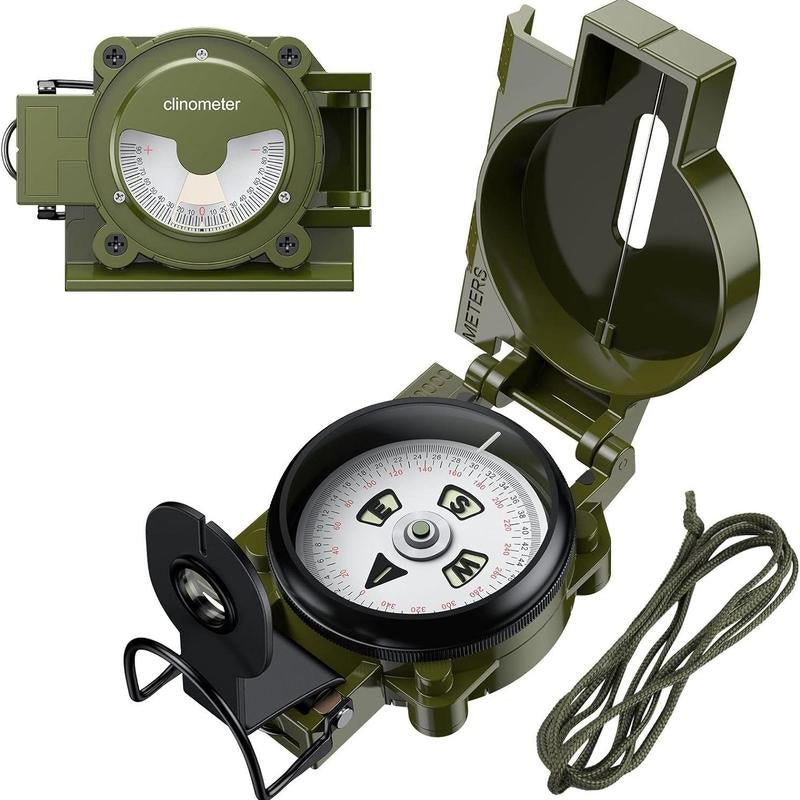 Anbte professional hiking compass with 3000 gauss magnetic intensity - Tatooine Nomad