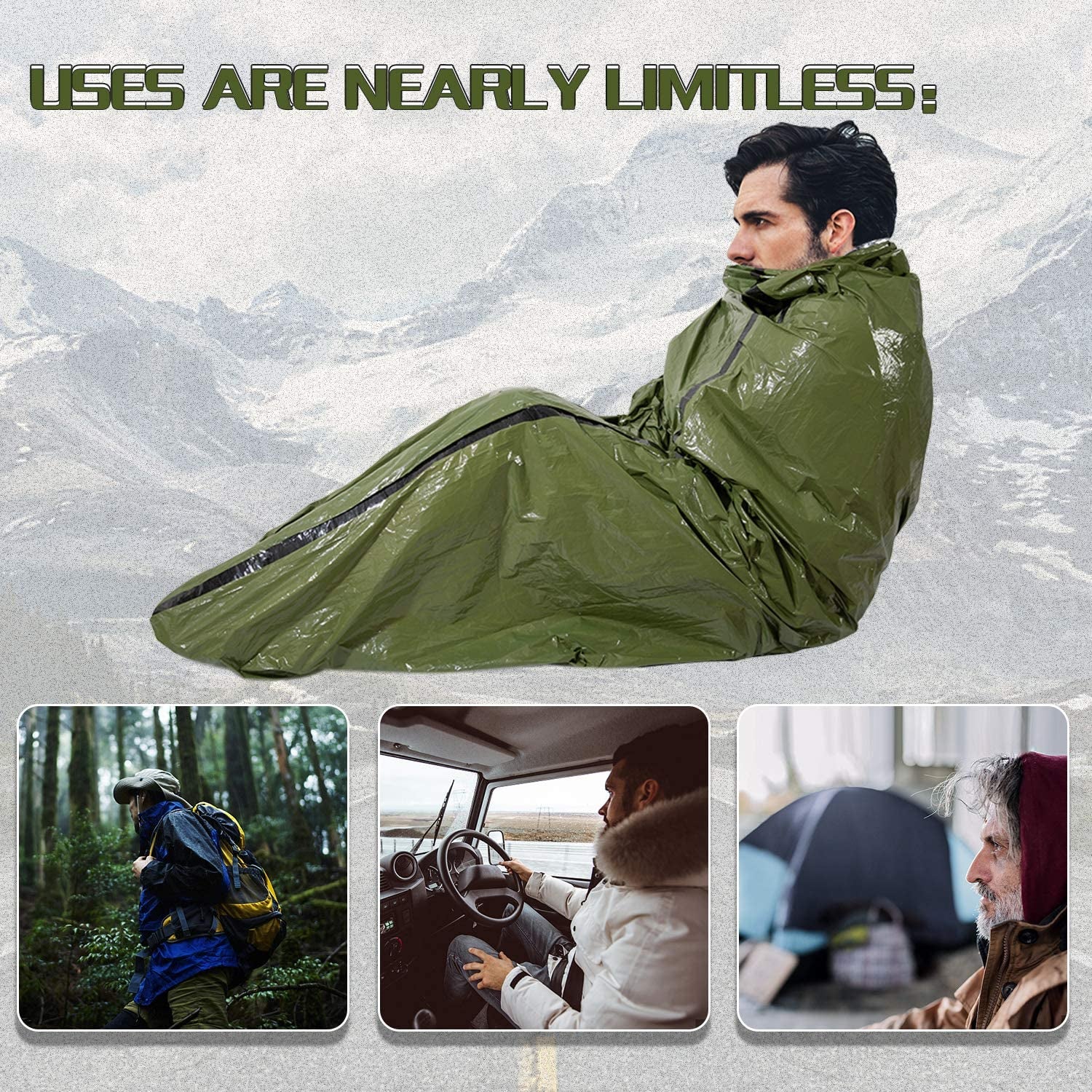 lightweight emergency bivy sack for outdoor survival - Tatooine Nomad