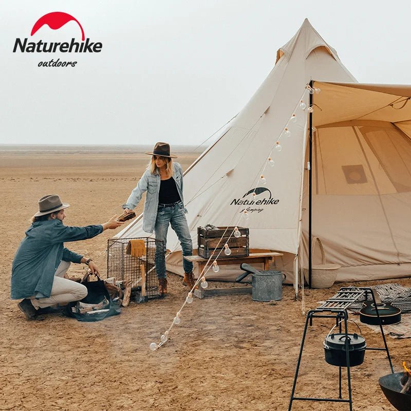 Naturehike Brighten 20 Cotton Pyramid Tent for 3 - 4 Persons - Tatooine Nomad